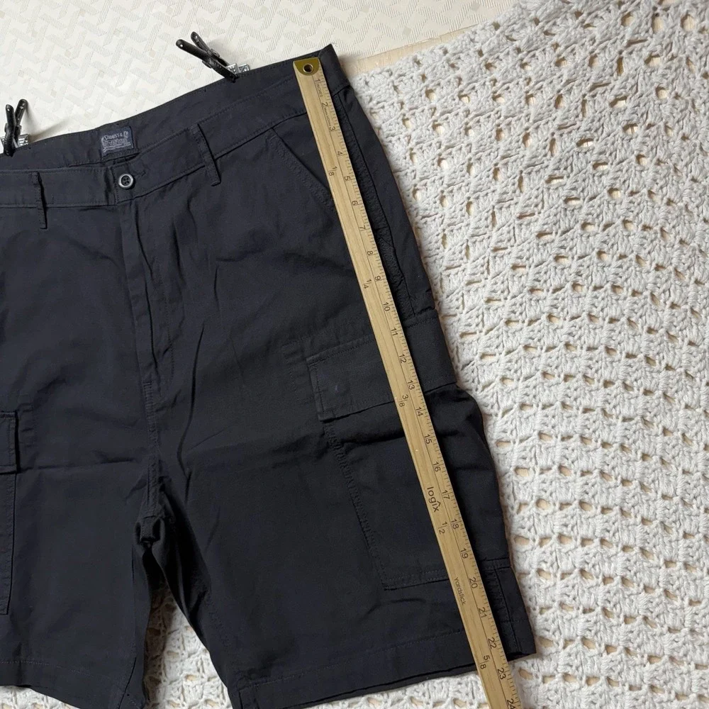 Levi's Khaki Carrier Cargo Shorts Mens Size 40 Black Ripstop Hiking Chino Casual